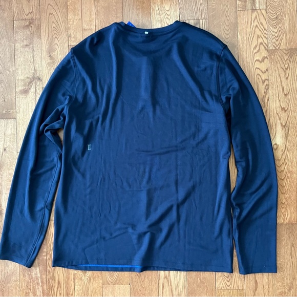 Kit + Ace Men's BFT Long-sleeve henley, size L, navy - Picture 2 of 6